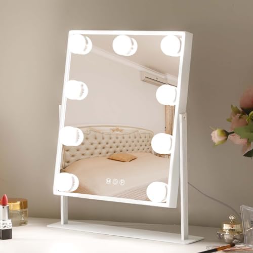 Hollywood Vanity Mirror with 3 Light Modes Elegant Design