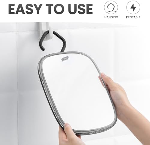 TAILI Fogless Shower Mirror for Shaving Shatterproof and Portable