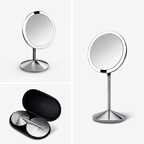 Compact Rechargeable Makeup Mirror with 10X Magnification