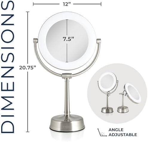 Zadro Lexington LED Swivel Makeup Mirror