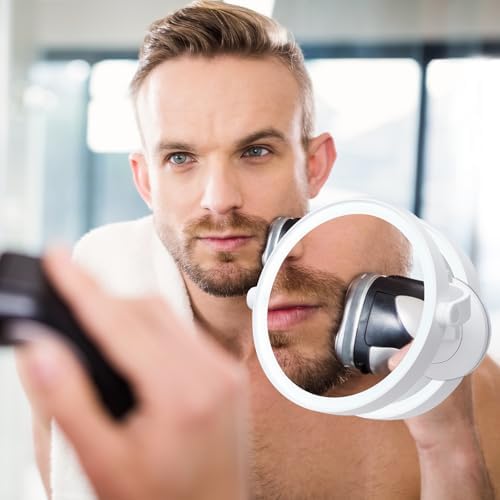 1X 10X Magnifying Shower Mirror with Lights