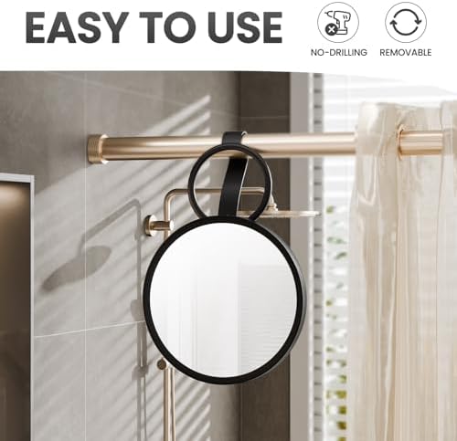 TAILI Travel Shower Mirror - Low Profile Fogless Shatterproof Portable Durable