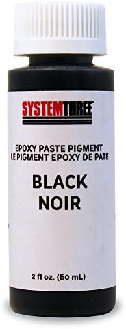 2 Oz Premium Epoxy Pigment Concentrate Black Industrial Use