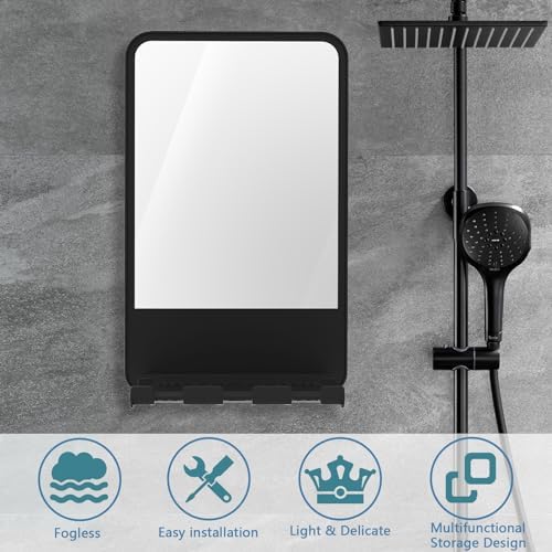 Fogless Shower Mirror with Anti-Fog Technology Clear Shaving with Style