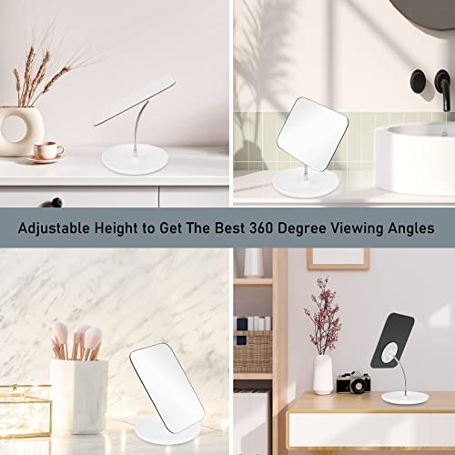 Adjustable Makeup Mirror with Stand Perfect for Travel Home