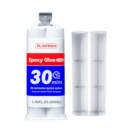 PLJOFRSHI Clear Epoxy Glue for Plastic Repair