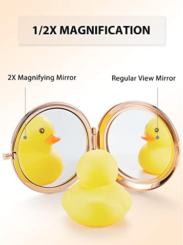 Compact Rose Gold Makeup Mirror