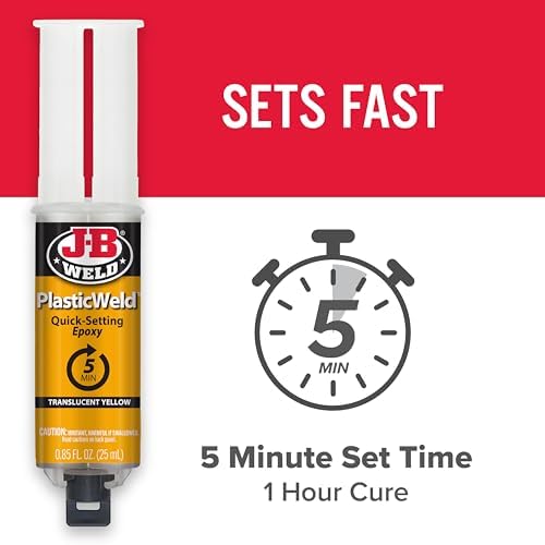 J-B Weld PlasticWeld Quick Setting Epoxy Syringe 25 ml
