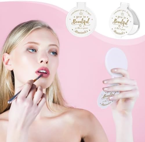 18 PCS Compact Round Glass Mirror for Women