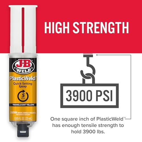 J-B Weld PlasticWeld Quick Setting Epoxy Syringe 25 ml