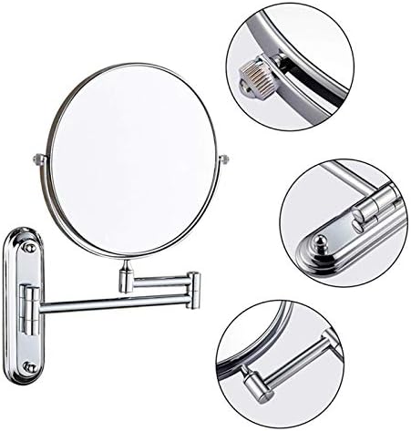 Rhinestone Metal Vanity Mirror for Makeup and Travel