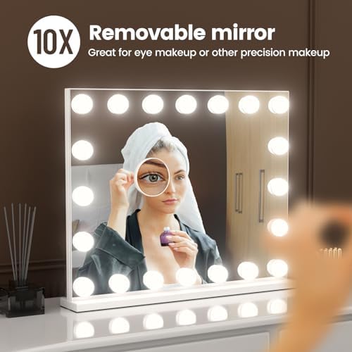 Stylish 23x18 Vanity Mirror with Lights for Makeup
