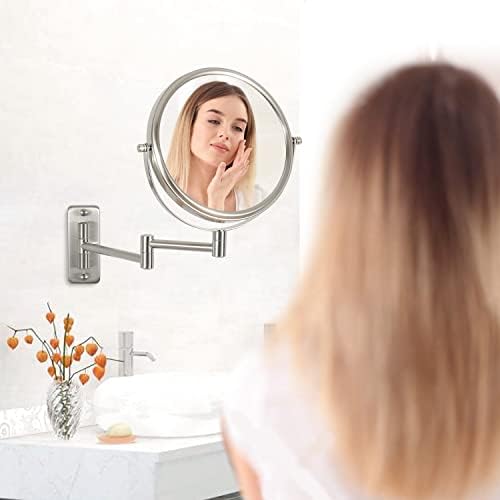 Versatile 8 Wall-Mounted Makeup Mirror with 10X Magnification