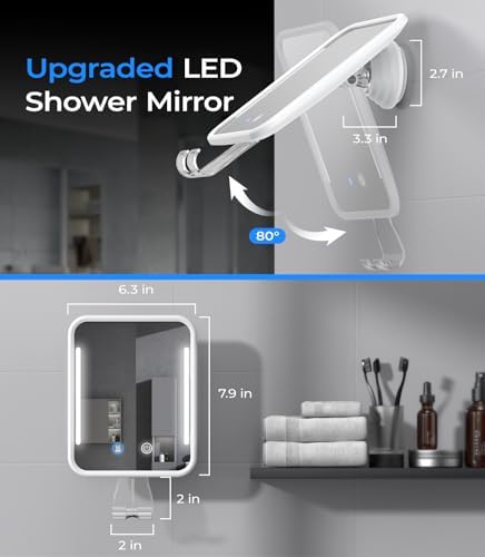 Heated Fogless Shower Mirror