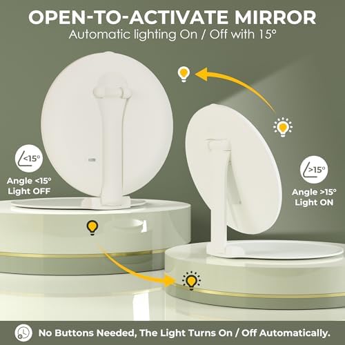 Sucedey Makeup Mirror with Lights - Travel-friendly Vanity Mirror