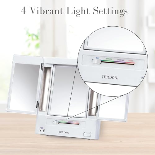 JERDON makeup mirror with lights