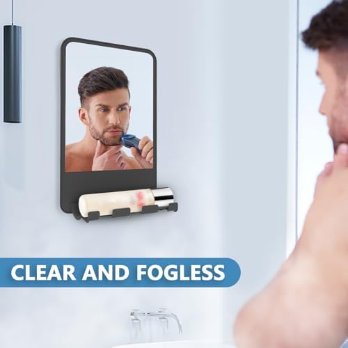 Fogless Shower Mirror with Anti-Fog Technology Clear Shaving with Style