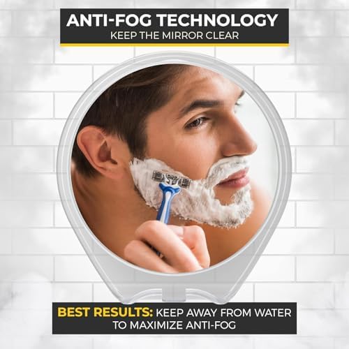Experience Effortless Shaving with HoneyBull Fogless Shower Mirror