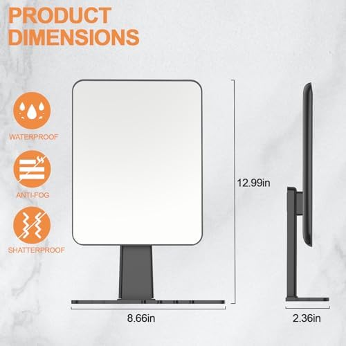 ShowerGlow Effortless Shaving with Fogless Mirror
