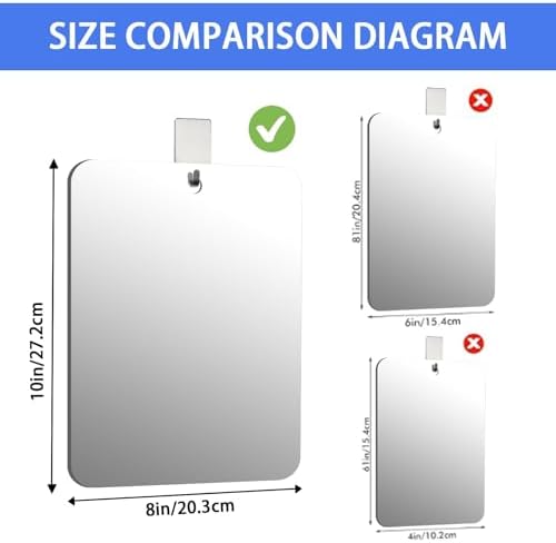 Unbreakable Portable Shower Mirror