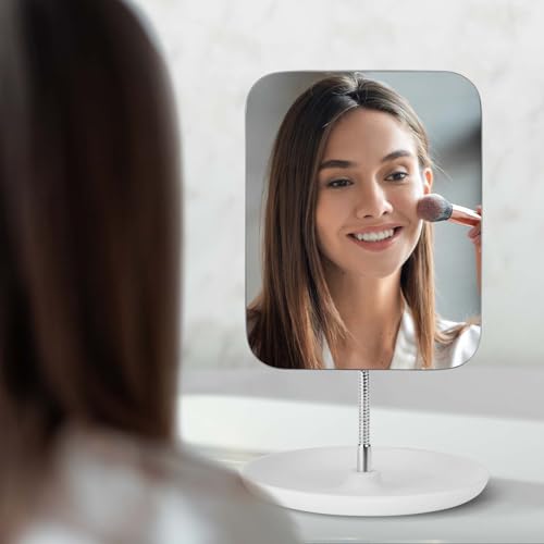 Adjustable Makeup Mirror with Stand Perfect for Travel Home