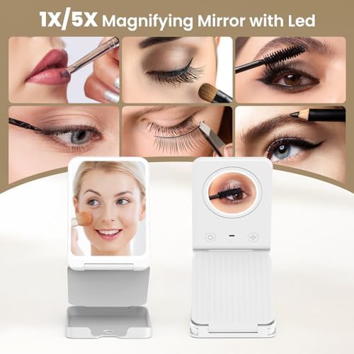 Portable Makeup Mirror wLights