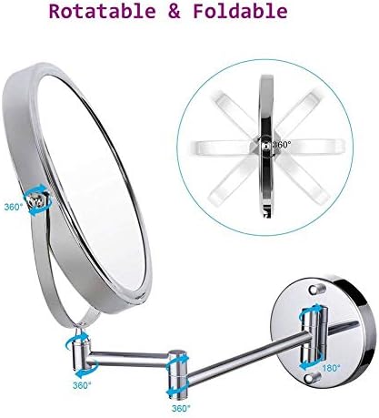 LCARY 3-Piece Travel Round Cosmetic Mirror Set Over-The-Counter