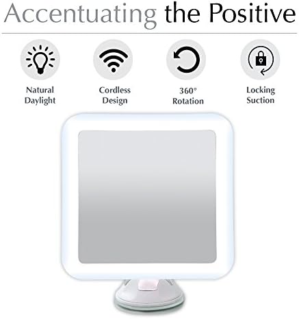 Fancyi 10X LED Magnifying Vanity Mirror with Suction Cup