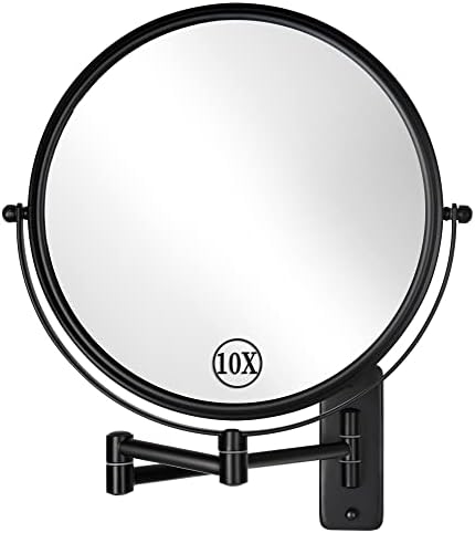9 Wall Mounted Makeup Mirror with 10X Magnifier