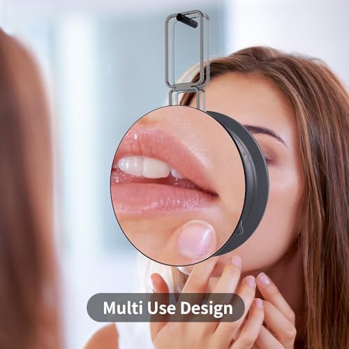 30x Travel Magnifying Mirror with Stand and Suction Cups