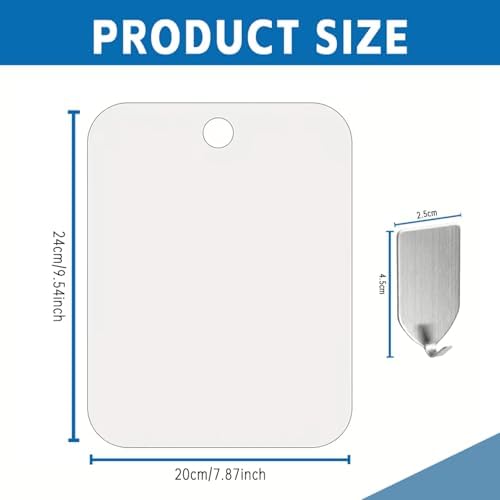 Shaving Mirror Hook 78x98 inches Non-Breakable acrylic mirror