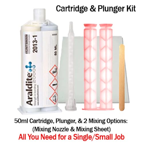 Araldite 2013-1 Chemical-Proof Epoxy Gel 50ml17oz Caulk Gun Adapter Kit