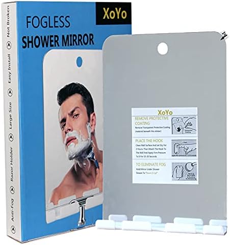 Fogless Large Shower Mirror with Razor Frameless