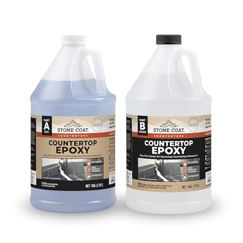 Stone Coat Countertops Clear Epoxy Resin Kit - Heat Resistant Self-Leveling Food Safe