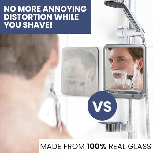 Fogless Shower Mirror for a Clear Shave
