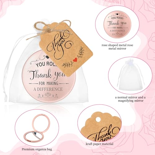 SOAOO 24 Compact Inspirational Mirrors Bulk Set Perfect for Gifting