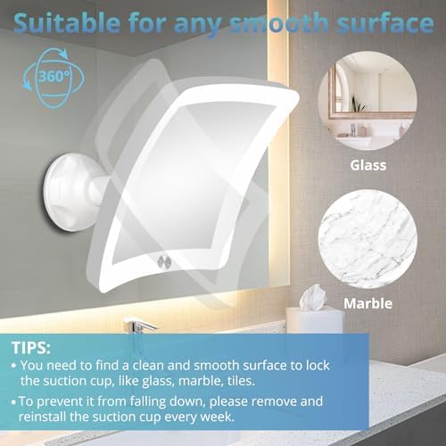 20X Magnifying Mirror with LED Light