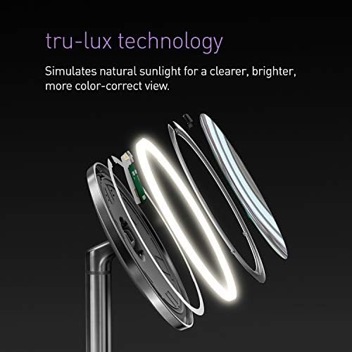 Compact Rechargeable Makeup Mirror with 10X Magnification