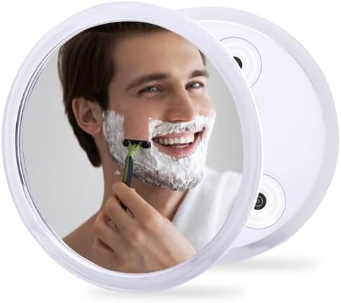 Fog-Free Shower Mirror with Suction Cups