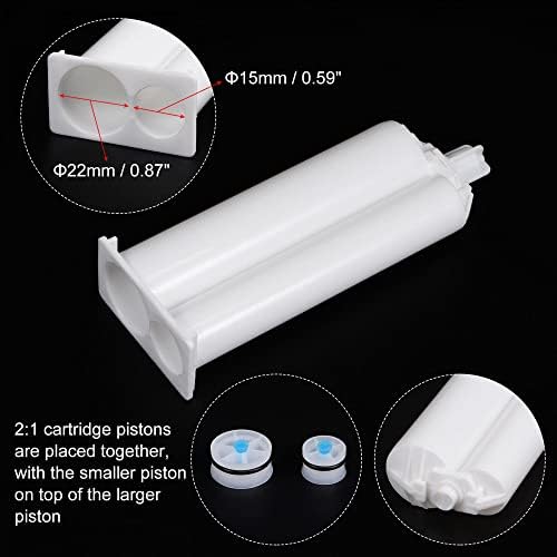Epoxy Gun Cartridge Set 21 Dual Glue Mix for Wood Metal Concrete