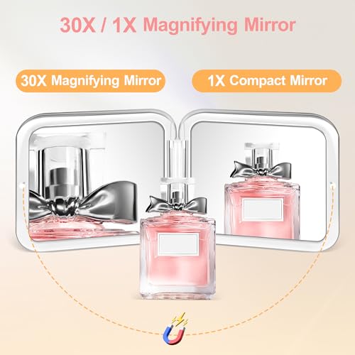 MIYADIVA 30X Magnifying Mirror with Precision Tweezers