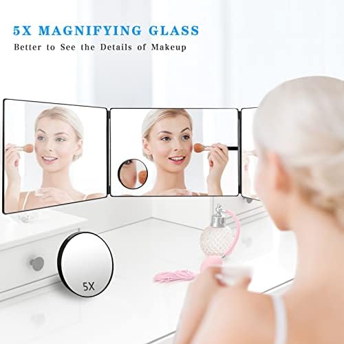 JANMPASK Self Haircut Mirror 3-Way w Adjustable Height