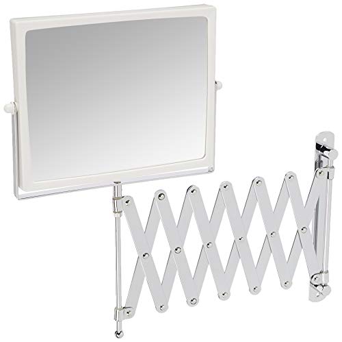 JERDON Two-Sided Swivel Wall Mount Mirror