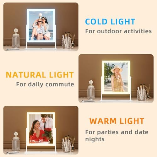 Fenchilion Vanity Mirror with Lights Perfect for Making Up and Home