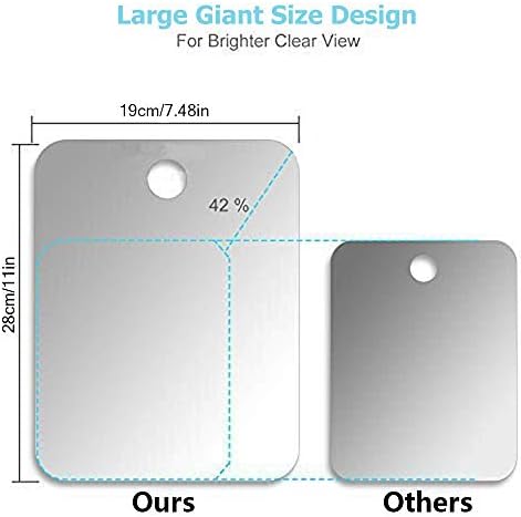 Large Fog-Free Shower Mirror