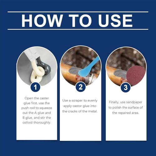 Strong Foundry Glue Metal Plastic Repair Glue Set of 2