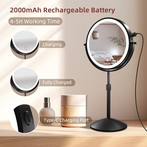 Omobolanle 8-inch LED Makeup Mirror