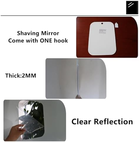 2-Piece Shatterproof Shower Mirrors