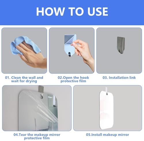 Unbreakable Portable Shower Mirror