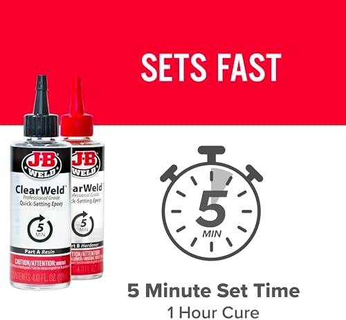 J-B Weld Pro Tile Epoxy Set - 5-Minute Easy Cure